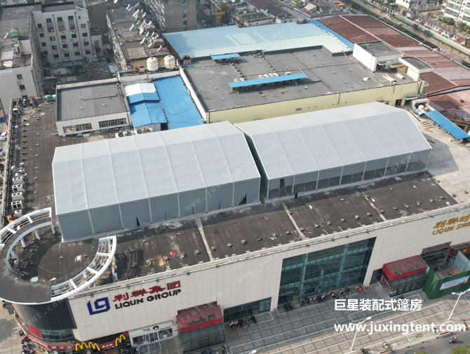 揚州樓頂體育篷房 籃球、羽毛球篷房場館